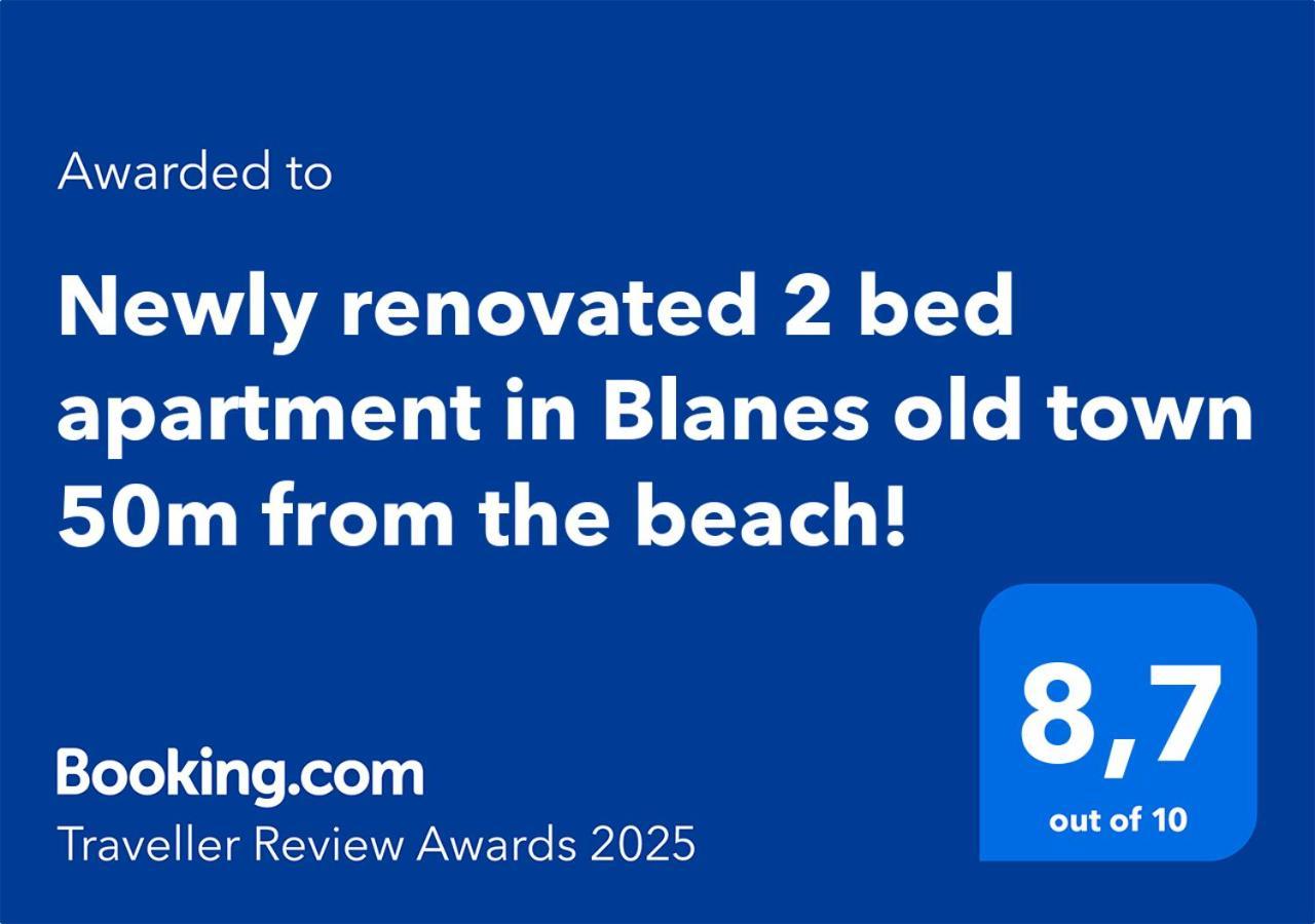 2 Bedroom Large Modern Apartment In Blanes Old Town 50M From The Beach! Exteriör bild